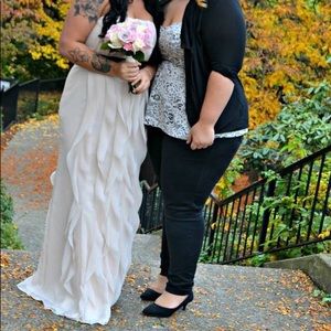 Vera wang white collection bridesmaid dress
